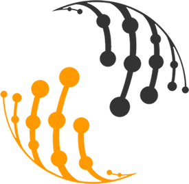 COSSAS circular logo icon in orange and black